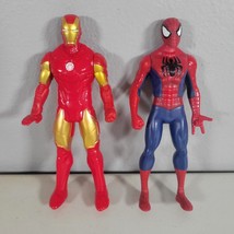 Hasbro Marvel Comics Spider Man and Iron Man Action Figures Lot - $11.94