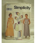 Simplicity 7041 Sewing Pattern Girls Tops w Sleeve &amp; Neckline Flared Sli... - £5.44 GBP