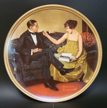 Norman Rockwell Rediscovered Women Porcelain Plate Flirting In The Parlor - £9.46 GBP
