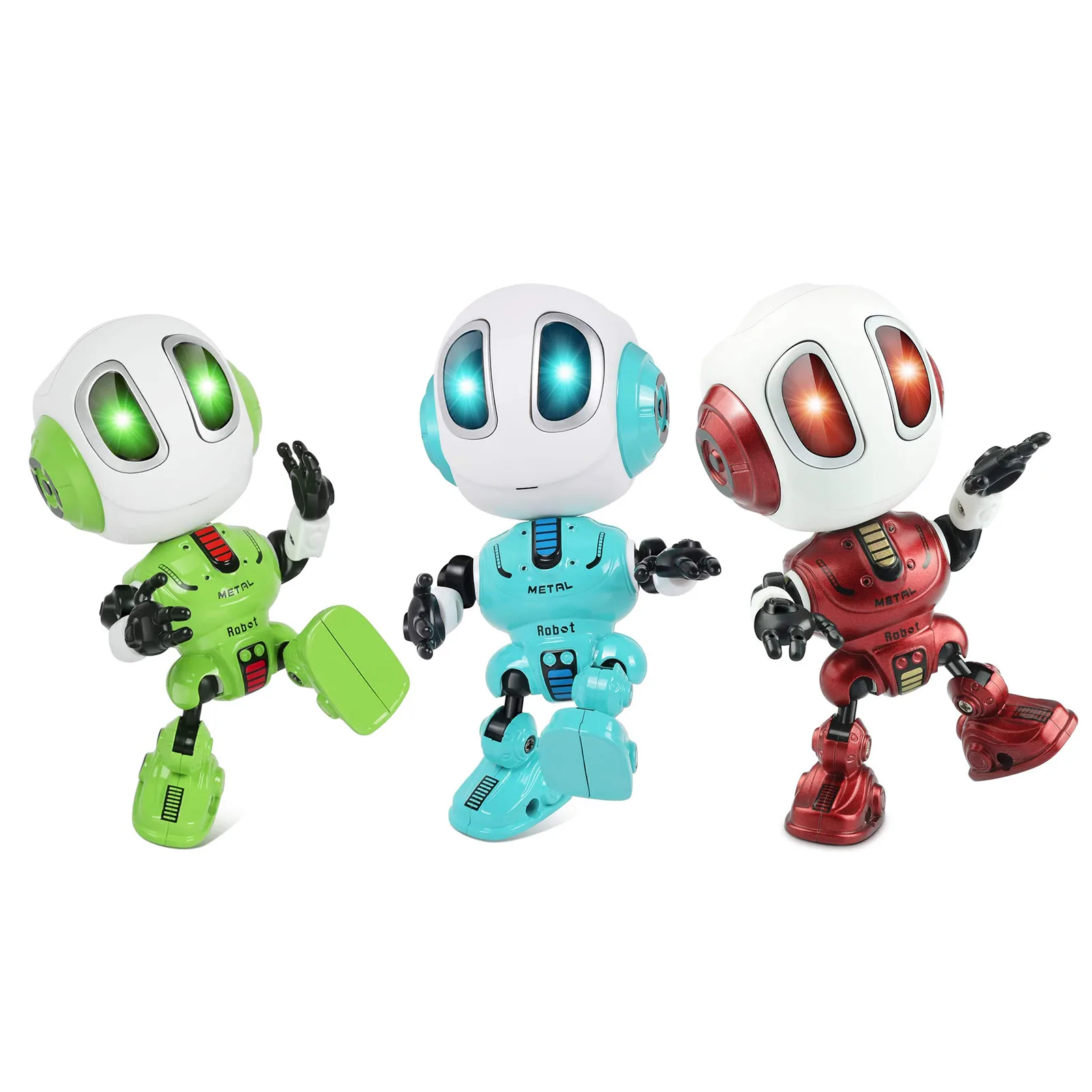 Smart Talking Robot Toy DIY USB Electric Toy Colorful LED Eyes Intelligent - £17.80 GBP+