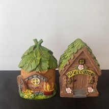 Fairy Garden Welcome Fairy Houses Set Of 2 NEW - £6.90 GBP