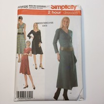 Simplicity 4948 Size 14-22 Misses&#39; Miss Petite Knit Pullover Dress in Tw... - $12.86