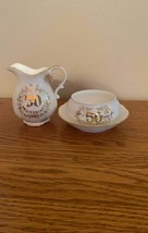 Enesco Maruri Masterpiece 1978 50th anniversary creamer and sugar dish Wedding - $9.50