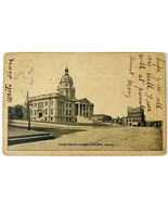 1907 Paris Kentucky Postcard Court House &amp; Elks Building Episcopal Church - $7.79 CAD