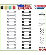 Elegant 14G Surgical Stainless Steel Barbell Piercings - 12mm | Pack of 24 - $350.61 MXN