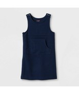 Cat &amp; Jack Toddler Girls’ Adaptive Sleeveless Uniform Jumper, Navy Blue,... - £7.20 GBP