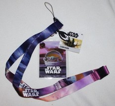 Star Wars The Mandalorian The Child Lanyard with Badge Holder &amp; Logo Dan... - £6.12 GBP