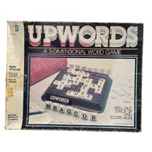 Milton Bradley 1983 Upwords 3-Dimensional Word Game Vintage Complete READ. - £12.66 GBP