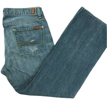 7 For All Mankind Relaxed Mens Denim Jeans 34 x 31 True Fit Medium Wash ... - £33.86 GBP