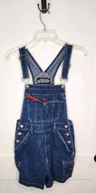 Stephen Hardy Squeeze Shortalls Blue Jean Denim Bib Overalls WOMENS Medium - $28.05