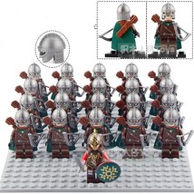 21Pcs Lord of the Rings King Theoden The Rohan Warriors Archers Army Minifigures - £25.95 GBP