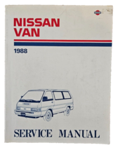 Nissan Van 1988 Service Manual Model C22 Series Printed August 1987 Grea... - $6.98