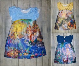 NEW Boutique Little Mermaid Ariel Beauty &amp; Beast Belle Tangled Rapunzel Dress  - £4.45 GBP+