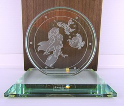 Disney WDCC, Little Mermaid, Ariel through the Porthole, Etched Green Glass LE - $181.98