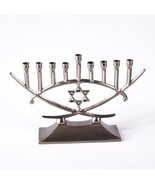 Judasim Jewish Star Menorah Hanukkah Holiday 10&quot; Metal Figurine Statue A... - $26.18