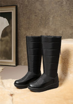 New Tassels Women Winter Warm Snow Boots Wedges High Heels Knee High Boots Femal - £62.55 GBP