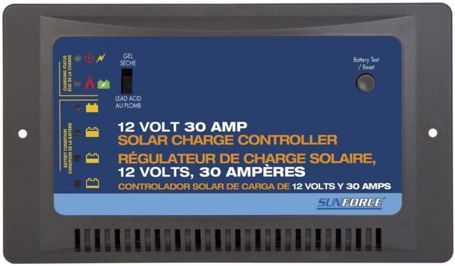 Primary image for Sunforce 60022 30-Amp 12-Volt Solar Charge Controller, Automated Battery Chargin