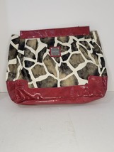 Miche Prima Large Animal Print Shell Red Trim preloved Little Dirty - $6.89