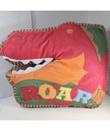 Target Circo Kids pillow T-rex Dinosaur dino Roar &amp; Stomp red Throw Accent - $280.93 MXN