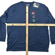 Coleman Mens Rugged Workwear Long Sleeve Crew Neck Chest Pocket Cobalt Blue XXXL - £11.09 GBP