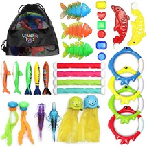 Diving Toys 30 Pack, Swimming Pool Toys For Kids Includes 4 Diving Stick... - £22.01 GBP