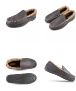 Haggar Men&#39;s Indoor/Outdoor Fleece-Lined Venetian Sippers Grey-XL 11-12 - $34.28 CAD