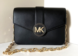 New Michael Kors Carmen Medium Convertible Shoulder Bag Black with Dust bag - £97.04 GBP