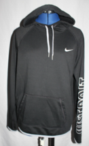 Nike Just Do It Dri Fit Fleece Hoodie Women&#39;s Med Black Cabincore Gorpco... - $15.99