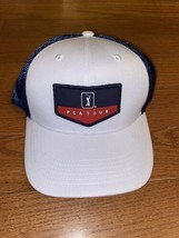 PGA Tour Hat Cap Snap Back Mens Pro Series Bright White New With Tags - £11.29 GBP