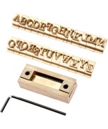 26PCS Brass Capital Letters Times New Roman Stamp Mold Set with 5cm T Slot  - $134.46 CAD