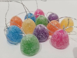 12 Christmas MINI Gumdrop Sugar Coated Gingebread Fake candy Tree Ornaments - $9.99