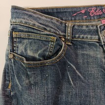 Elite Jeans Women’s Size 13/14 Blue Stretch Distressed Pants (34×32) PR95726 image 5