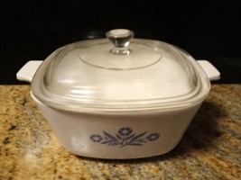 Vintage Corning Ware Pastel Bouquet A-3-B  3 Liter Casserole Dish With Glass Lid - $34.65