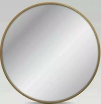 Project 62™ ~ 18&quot; Round ~ Decorative Wall Mirror ~ Metal ~ Brass Color Frame - £37.36 GBP