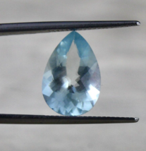 Finest Natural Blue Aquamarine Pear Cut 4.51 Carats Gemstone For Ring Pendant - £235.36 GBP