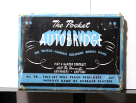 Vintage The Pocket Autobridge Solitaire Bridge Game No. PB - $29.65