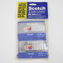 Scotch BX 60 Normal Bias General Purpose Audio Cassettes (2 Pack) - £7.40 GBP