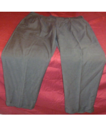 PERRY ELLIS PORTFOLIO DARK GRAY CHARCOAL PLEATED FRONT FORMAL DRESS PANT... - $349.05 MXN