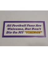 Minnesota Vikings Magnetic Fan Sign - $12.00