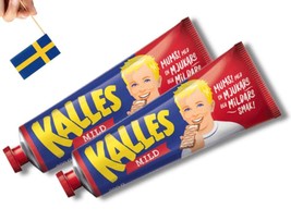 2 Tubes Kalles Kaviar Mild 300g (10.58 oz.), Swedish Kalles Kaviar Light... - $16.73