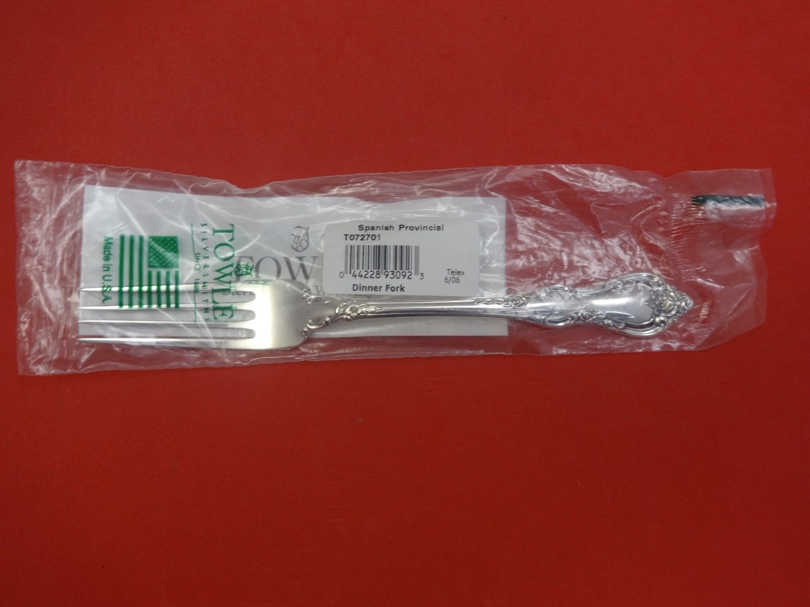 Spanish Provincial by Towle Sterling Silver Dinner Fork 7 7/8" New - £90.15 GBP