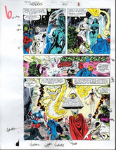 1991 Avengers color guide art: Captain America,Thor,Black Widow,She-Hulk,Vision - £42.98 GBP