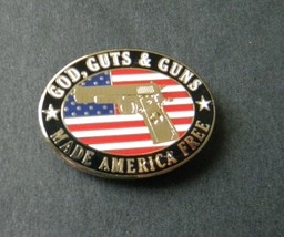 No Guts No Glory Made America Free Lapel Pin Badge 1 Inch - £4.50 GBP