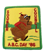 Girl Scout Patch Badge Sooner Council ABC Day 1986 1980s Vintage Bear Ok... - €12,74 EUR