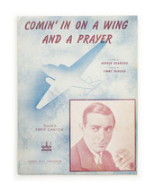 Comin’ In On A Wing And A Prayer - Vintage Sheet Music - £7.94 GBP