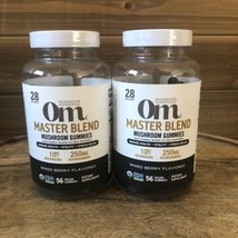 (2) Om Mushroom Superfood Master Blend Mushroom - 56 Gummies Each - Exp 4/26 - £36.15 GBP