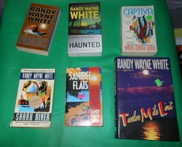 Lot of 6 Books Randy Wayne White Shark River Everglades Haunted Captiva - £13.98 GBP