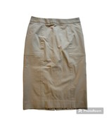 Victoria&#39;s Secret Body 0 Women Knee Length Khaki Pencil Skirt Button Ven... - $17.81