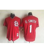 Cardinals #1 Ozzie Smith Jersey Old Style Uniform Red - $45.00