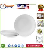 Durable 8.5-Inch Winter Frost White Salad Plates - 6-Piece Set, Dishwash... - $847.82 MXN